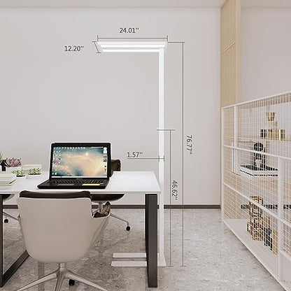 76" Led Floor Lamp (White)