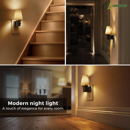 Night Lights Plug into Wall (Round Platform-3000K / 1 Pack)