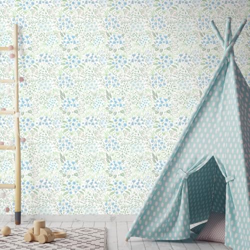 Peel and Stick Wallpaper Floral Wallpaper Vintage Flowers Contact Paper