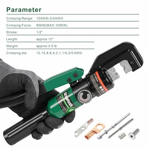 Hydraulic Crimping Tool (12-2/0 AWG)