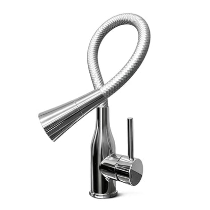 Kitchen Faucet Flexible Silicone Sprayer Single Handle Pull Down Kitchen Sink Faucet