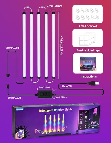 Music Sync LED Wall Lights