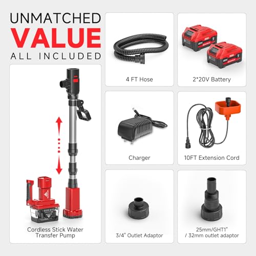 Cordless Stick Water Transfer Pump