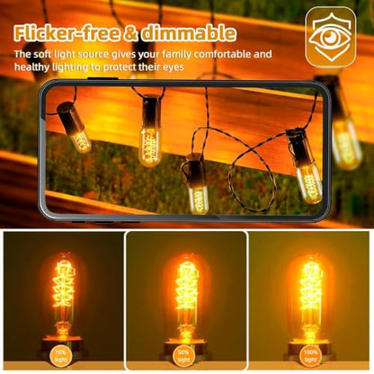 8 Pack T45 Edison Bulb