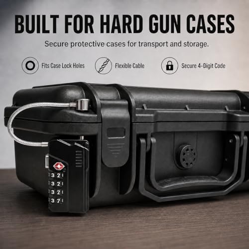 TSA Approved Combination Locks 2 Pack for Gun Cases