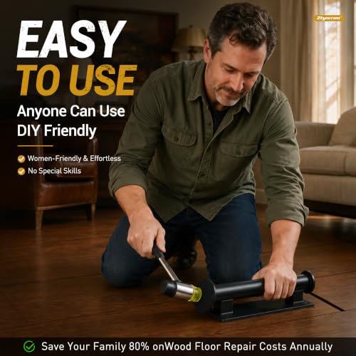 Floor Gap Fixer Tool with Rubber Mallet Hammer for Laminate