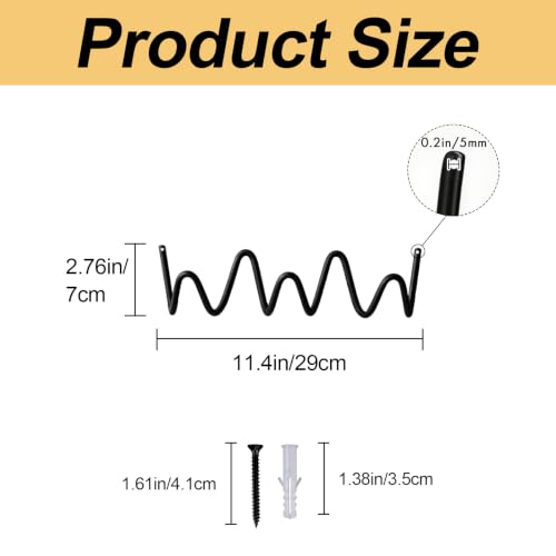 Coat Rack Wavy Wall Mount