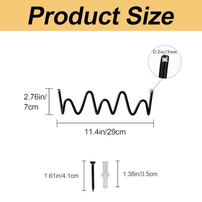 Coat Rack Wavy Wall Mount