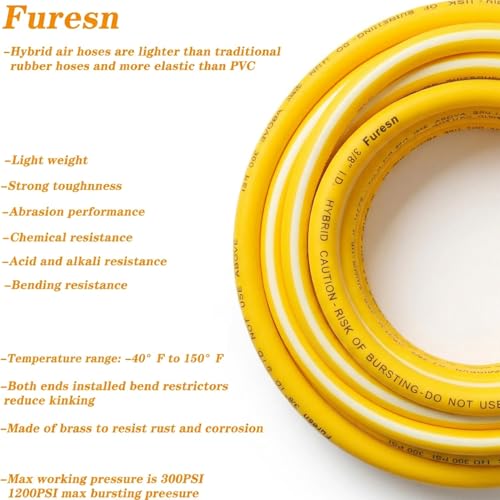 Air Hose 3/8 (Yellow White)