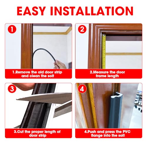 Extra Wide Kerf Door Weather Stripping