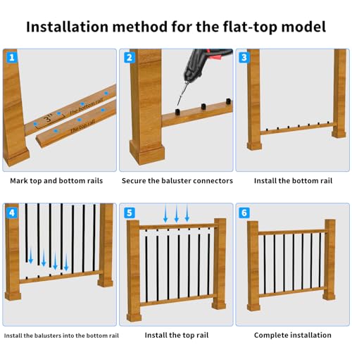 60 Pack 32" Square Aluminum Deck Balusters