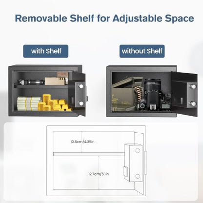 Safe Cubic Feet Safe Box with Electronic Keypad & Keys