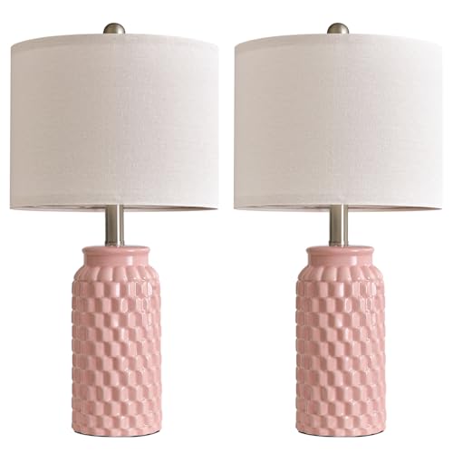 Ceramic Bedside Lamps Set of 2