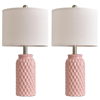 Ceramic Bedside Lamps Set of 2