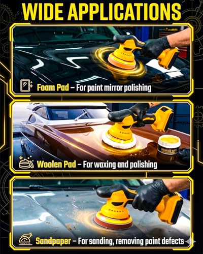 Cordless Buffer Polisher Compatible with DeWALT 20V