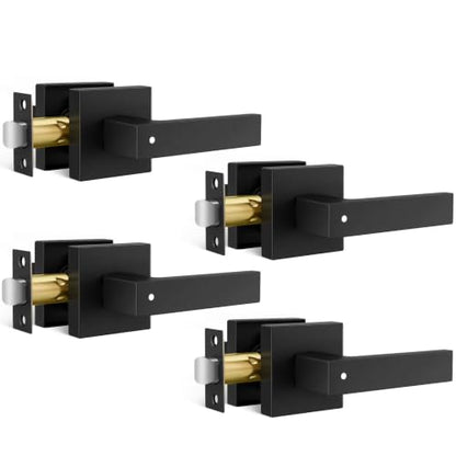 Matte Black Privacy Door Handles Interior (Matte Black)