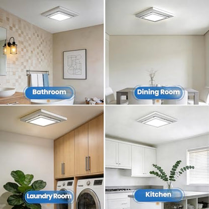 Bathroom Exhaust Fan with Dimmable Light