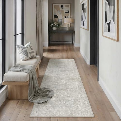 2x5 Grey Neutral Runner Rug (Grey / 2' x 5' (Runner))