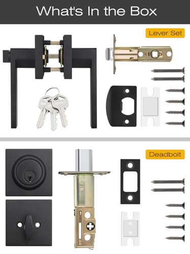 Entry Door Handle with Single Deadbolt