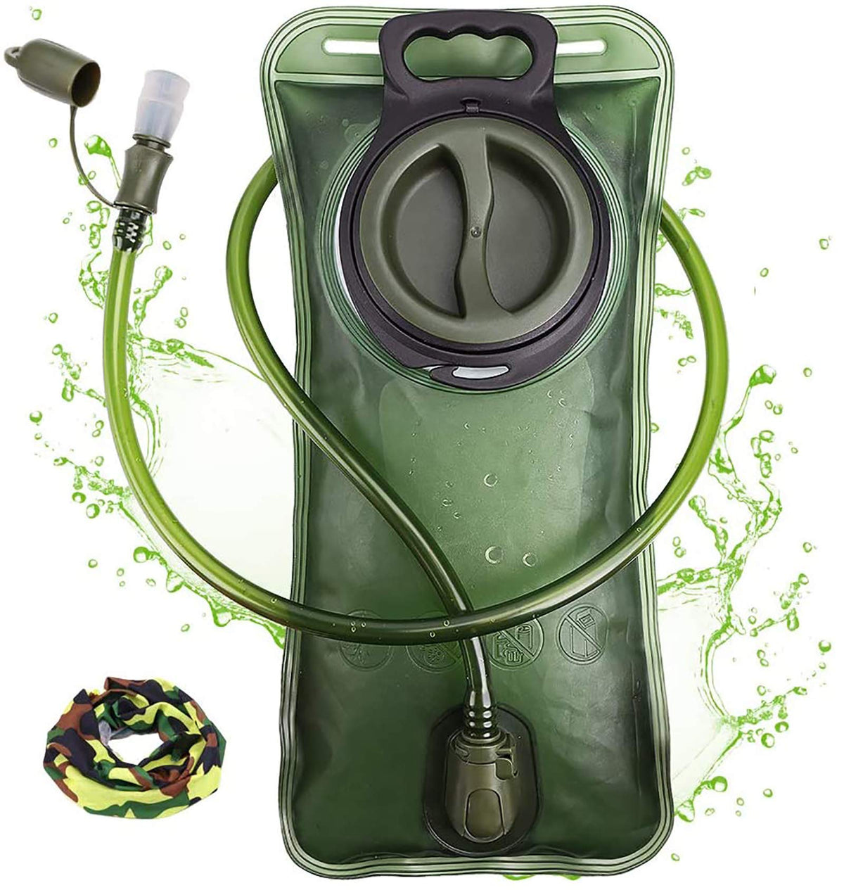 Hydration Bladder (3L-Water Bladder-Military Green)