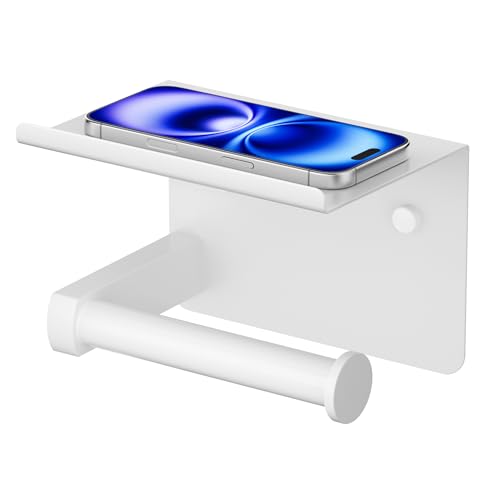 Toilet Paper Holder with Shelf