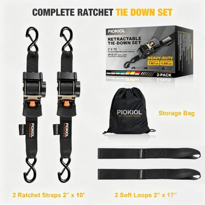 Retractable Ratchet Straps