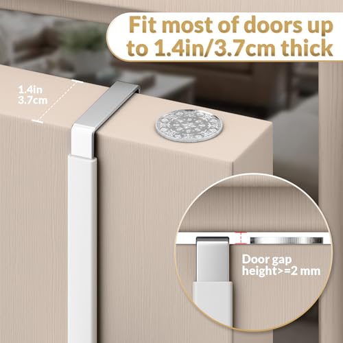 Over the Door Hooks (White, 8 " Long)