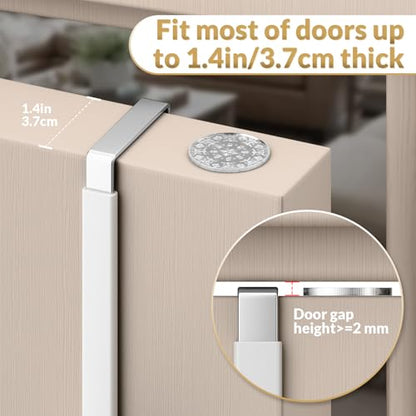 Over the Door Hooks (White, 8 " Long)