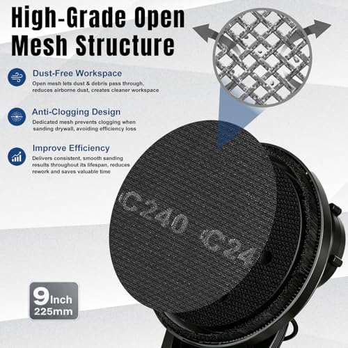 9 Inch Mesh Sanding Discs Silicon Carbide