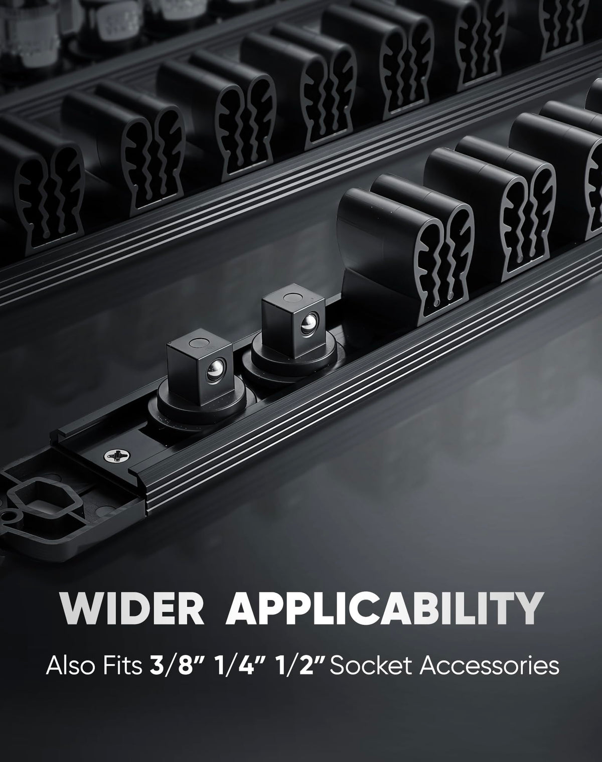 Magnetic Screwdriver Organizer 12 (Black)
