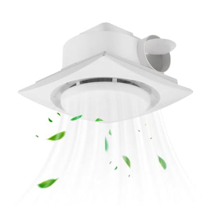 Bathroom Exhaust Fan with Light with 3000K