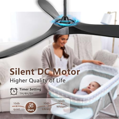 Wood Ceiling Fan 3 Blades Ceiling Fan for Indoor