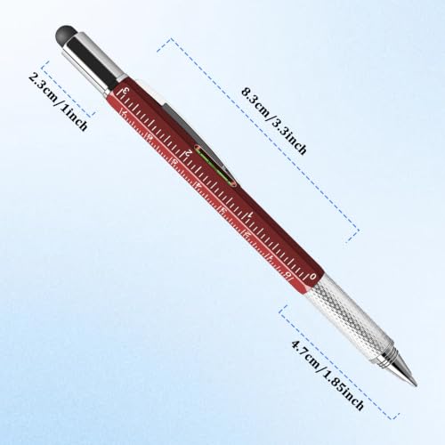 Multi Tool Pens for Father's Day 6 in 1 Bulk with Ruler