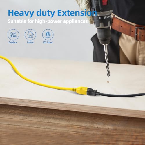 12 Gauge Heavy Duty Outdoor Extension Cord