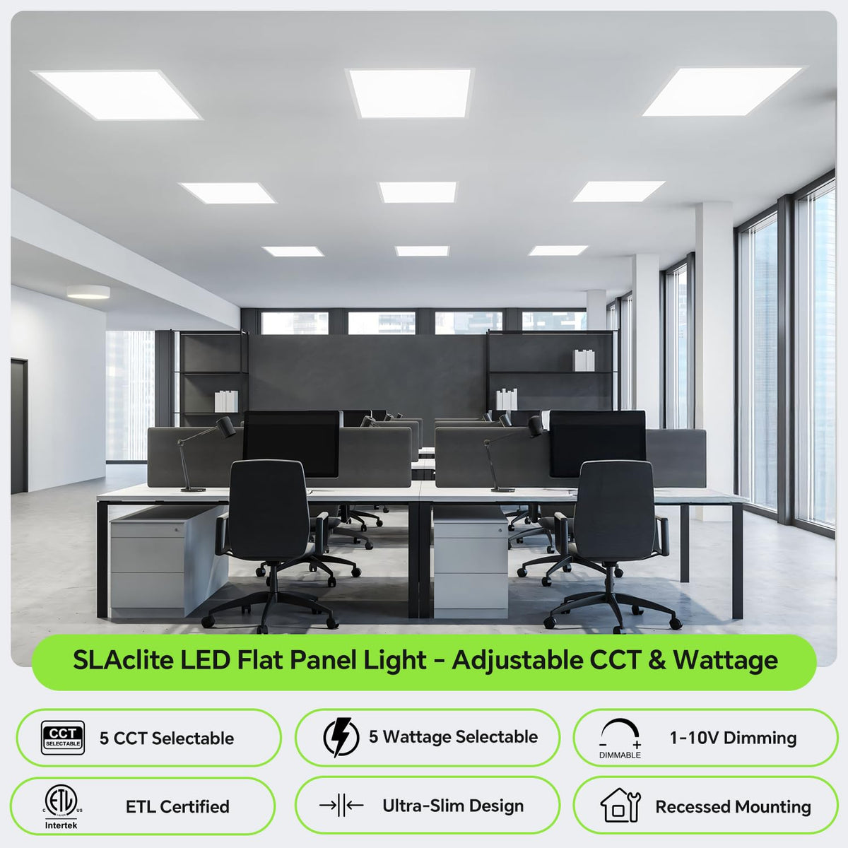 6Pack 2x2 LED Light Flat Panel (2x2FT 6Pack / 2x2FT 6PACK)