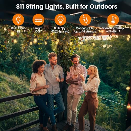 S11 Outdoor String Lights 2200K