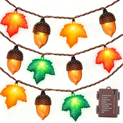 Fall String Lights LED Battery Operated Lights