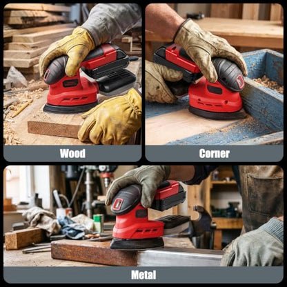 Brushless Detail Sander Compatible with Milwaukee 18V Battery