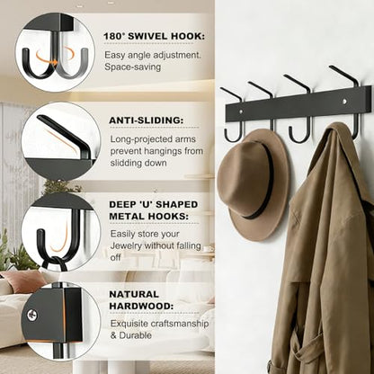 Wall Mount Purse & Coat Rack 2 Pack