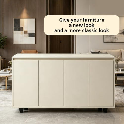 FabricJoy 12 Pack Plastic Furniture Legs Square Sofa Couch Legs Replacement Tapered Feet with M8 T