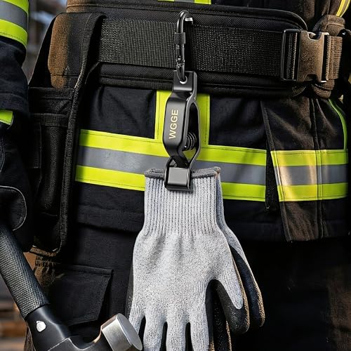 Heavy Duty Glove Clip with Locking Carabiner
