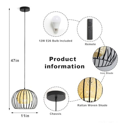 Modern Pendant Light Fixtures Height Adjustable Chandelier for Living Room Kitchen Island Hallway