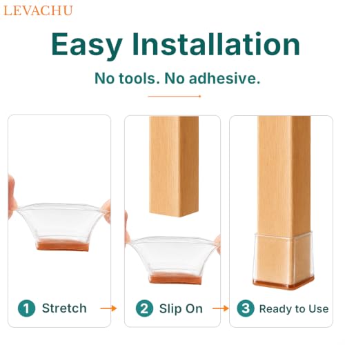 24 Pack Chair Leg Floor Protectors