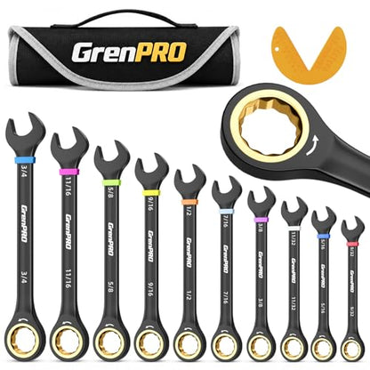 Flex Head Ratcheting Wrench Set