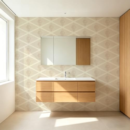 Peel and Stick Wallpaper (Beige05 / 17.7" x 118.1")