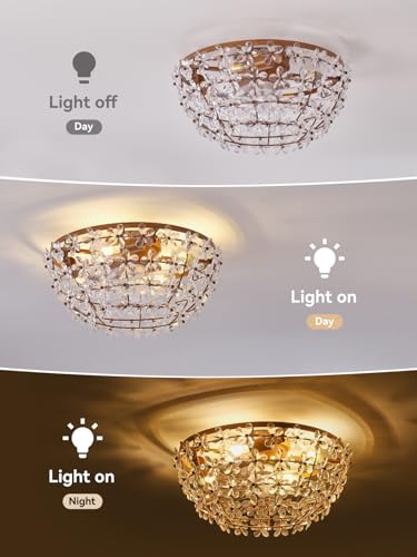 18" Flower Fandelier Ceiling Fan with Light (Flower Crystal Fandelier Ceiling Fan)