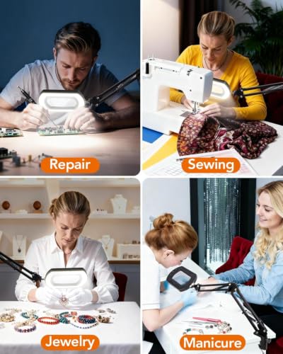 10X 30X Magnifying Glass with Light