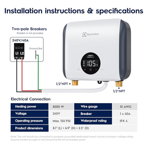 tankless hot water heater electric on demand