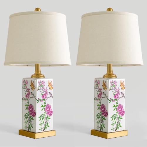 24.5" Vintage Ceramic Table Lamp Single