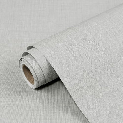 Grasscloth Peel and Stick Wallpaper Textured Contact Paper Faux Linen Removable Self Adhesive Vinyl Wallpaper for Bedroom Living Room Cabinets